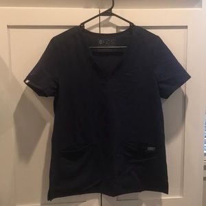 Women’s Navy Figs Scrub Top